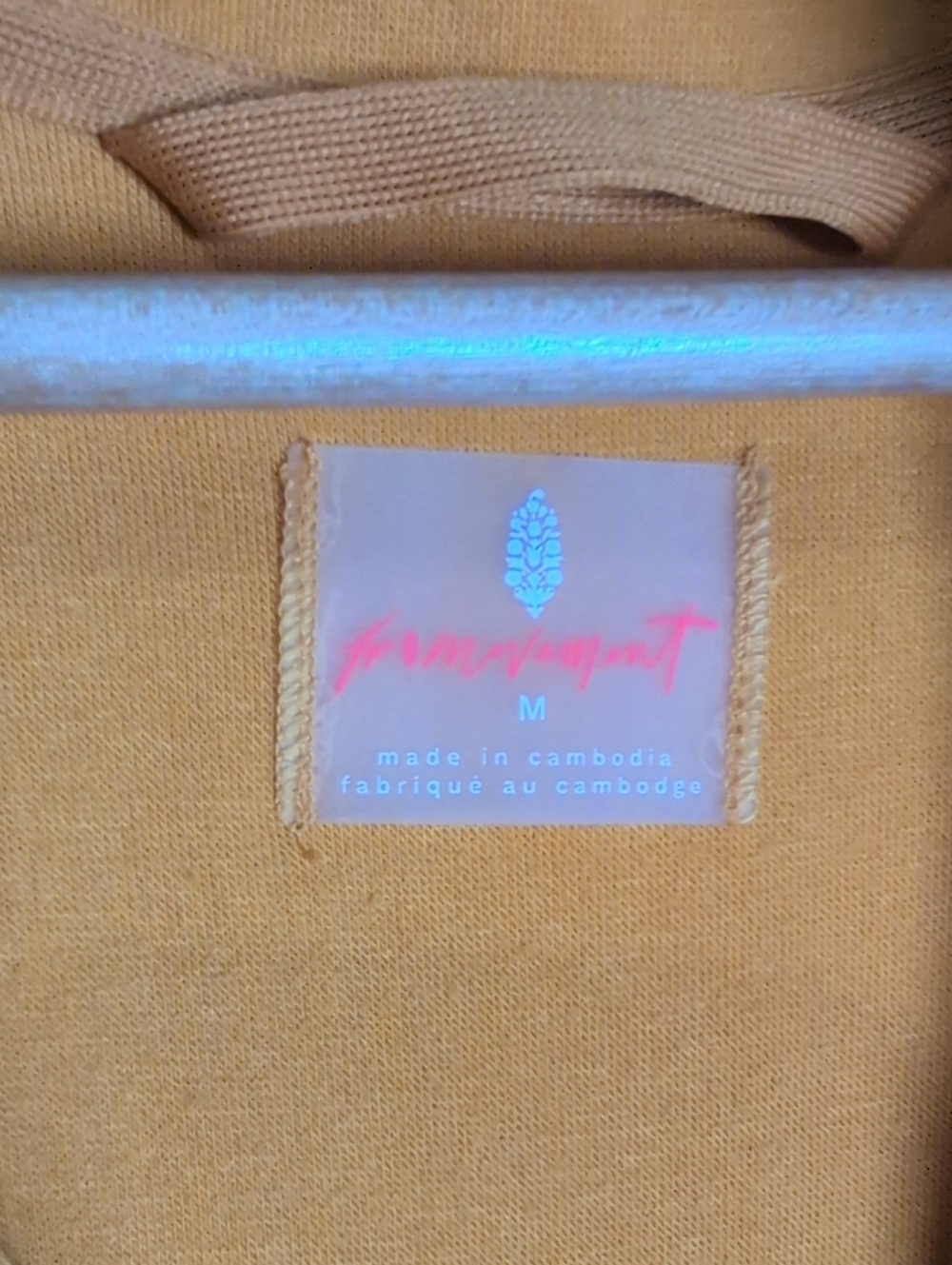 Free People (YELLOW) Sleeveless Fleece Vest in Mustard - Zip Front - Picture 5 of 7